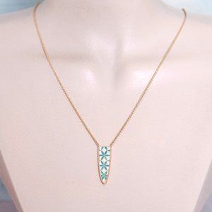 Lucky Brand Gold Chain with Flower Design Pendant